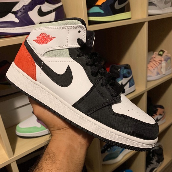 SOLD-Air Jordan 1 Mid Black Union - Picture 1 of 4